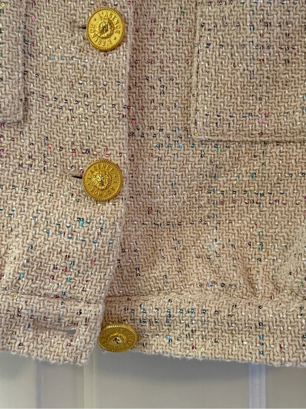 L'AGENCE Kasey Tweed Crop Jacket(6)